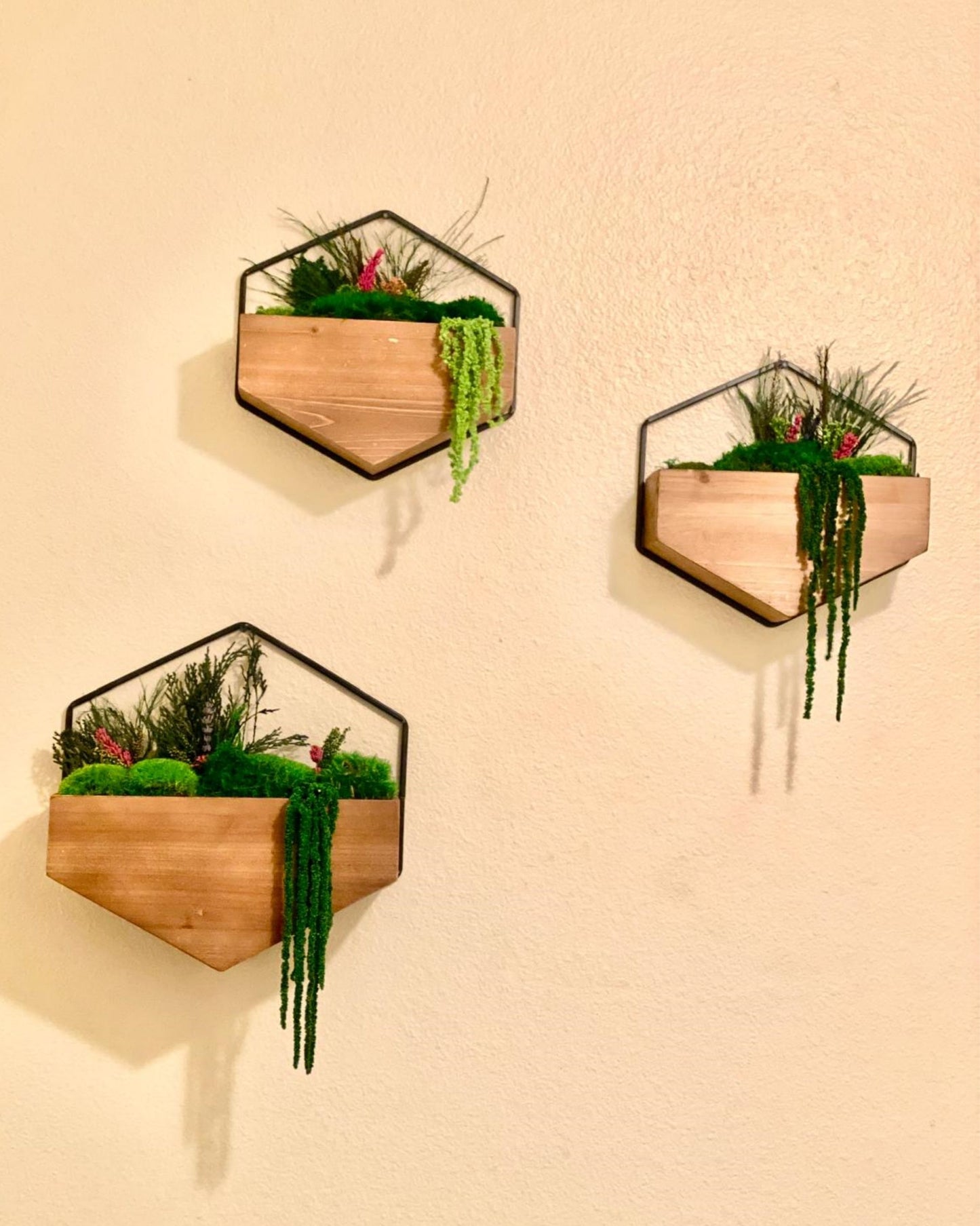 Wood Hanging Wall Pocket Small