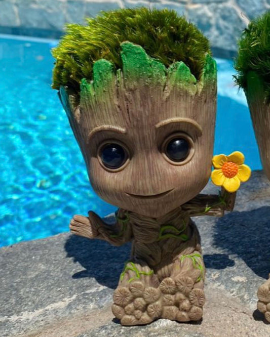 Baby Groot Flower with Pillow Moss