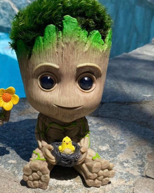 Baby Groot Chicken with Pillow Moss