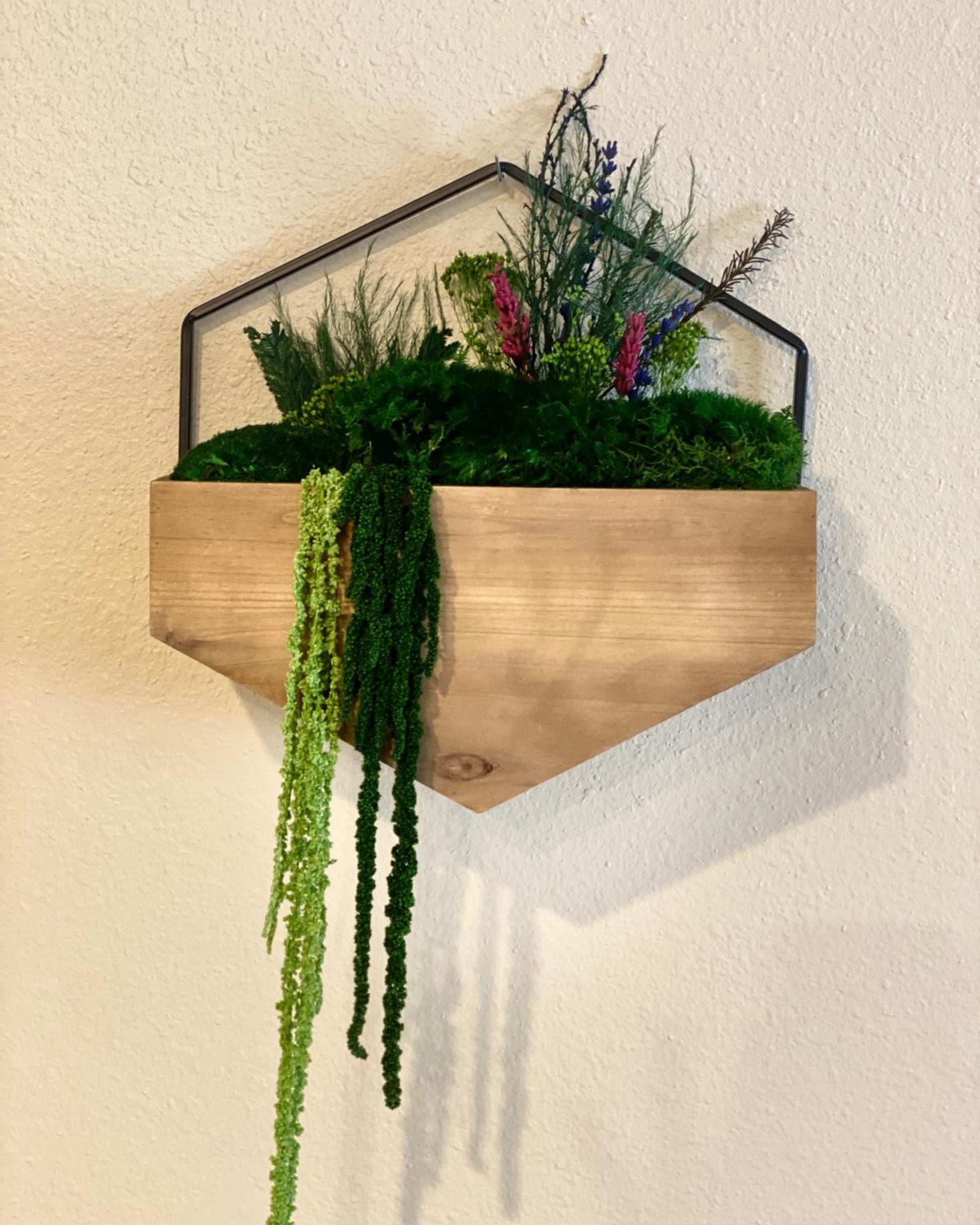 hanging wall plant pockets Wood Hanging Wall Pocket Large – My Store