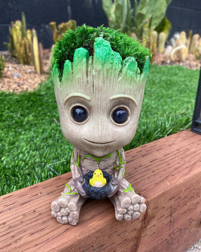 Baby Groot Chicken with Pillow Moss