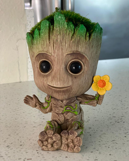 Baby Groot Flower with Pillow Moss