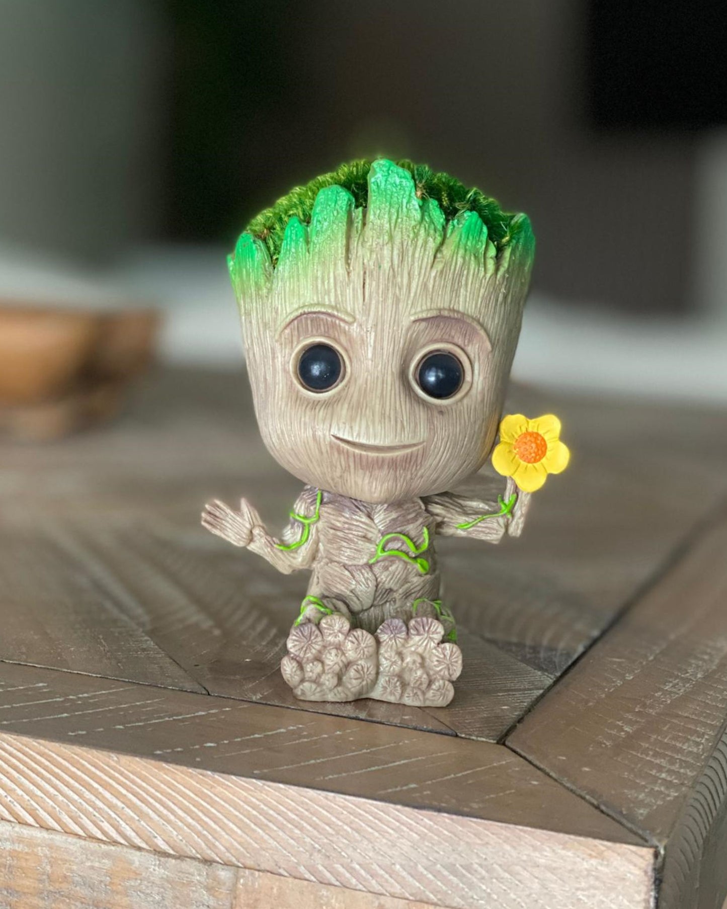 Baby Groot Flower with Pillow Moss