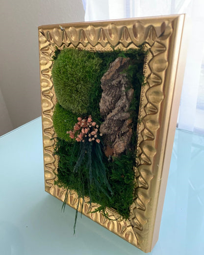 Table Frame Moss Wall